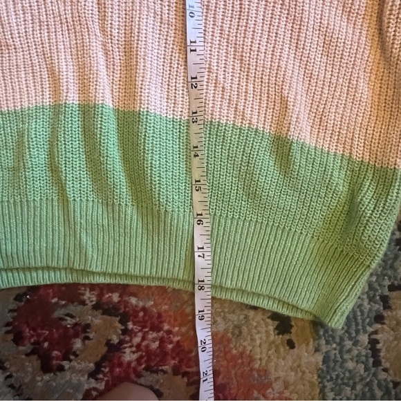 Cotton:On cotton cropped sweater in rainbow stripe print - Picture 6 of 7